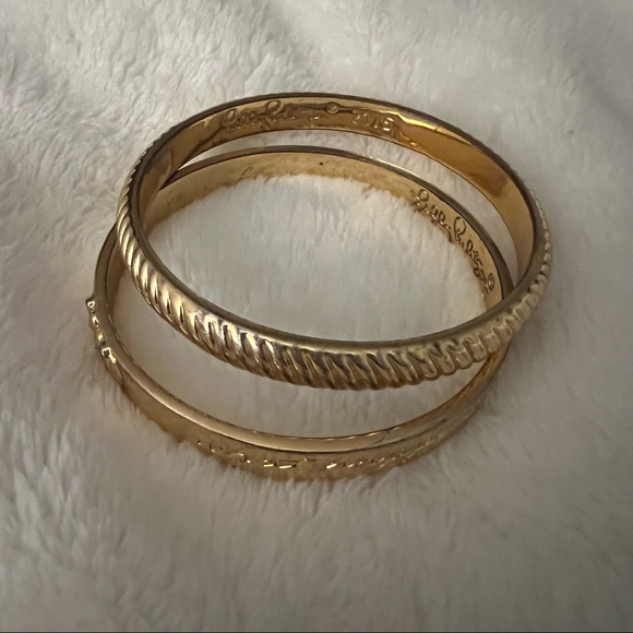 Lilly Pulitzer Gold Bangles Set “In The Jungle” - Picture 12 of 15